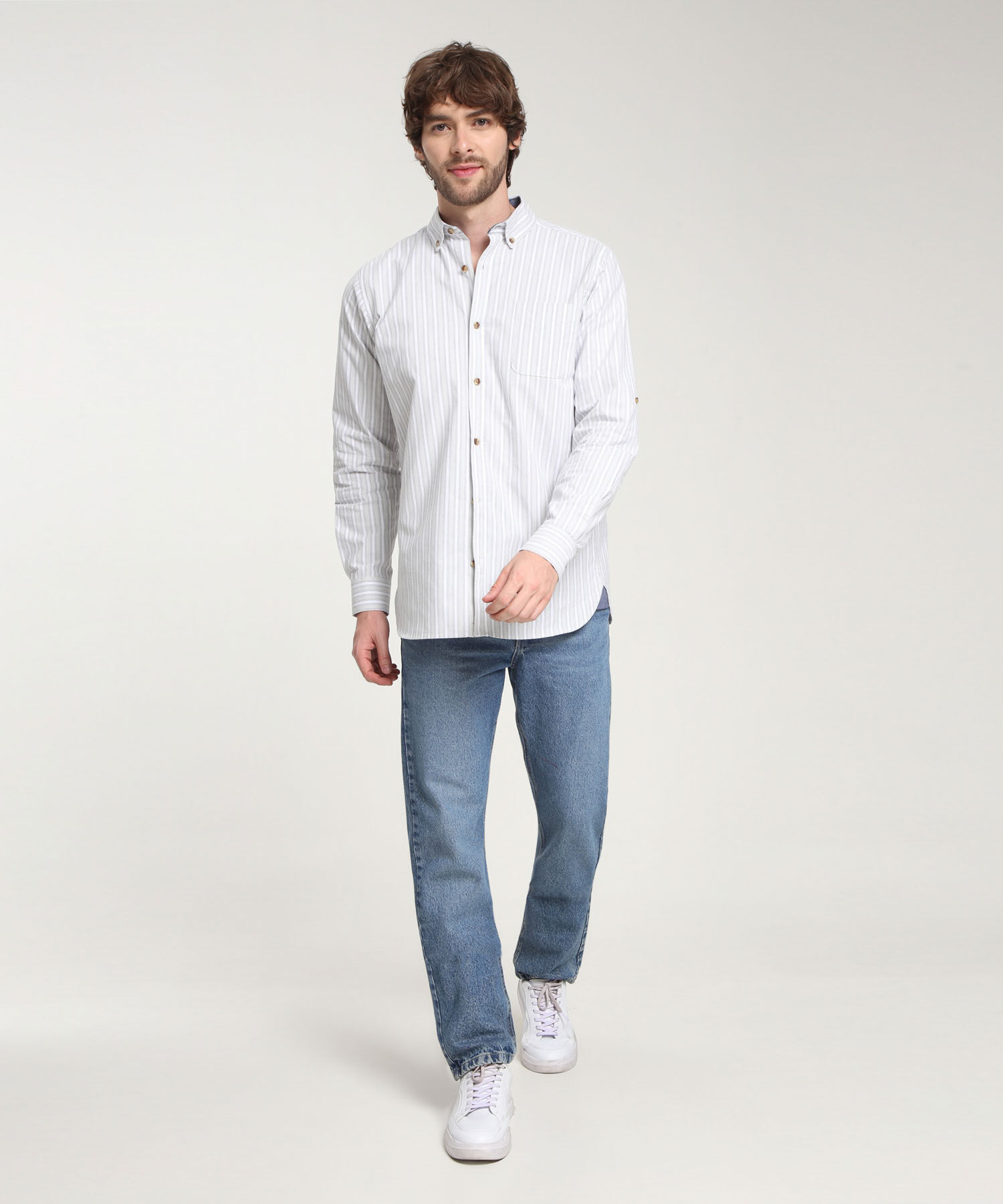 Camisa Manga Larga Button Down