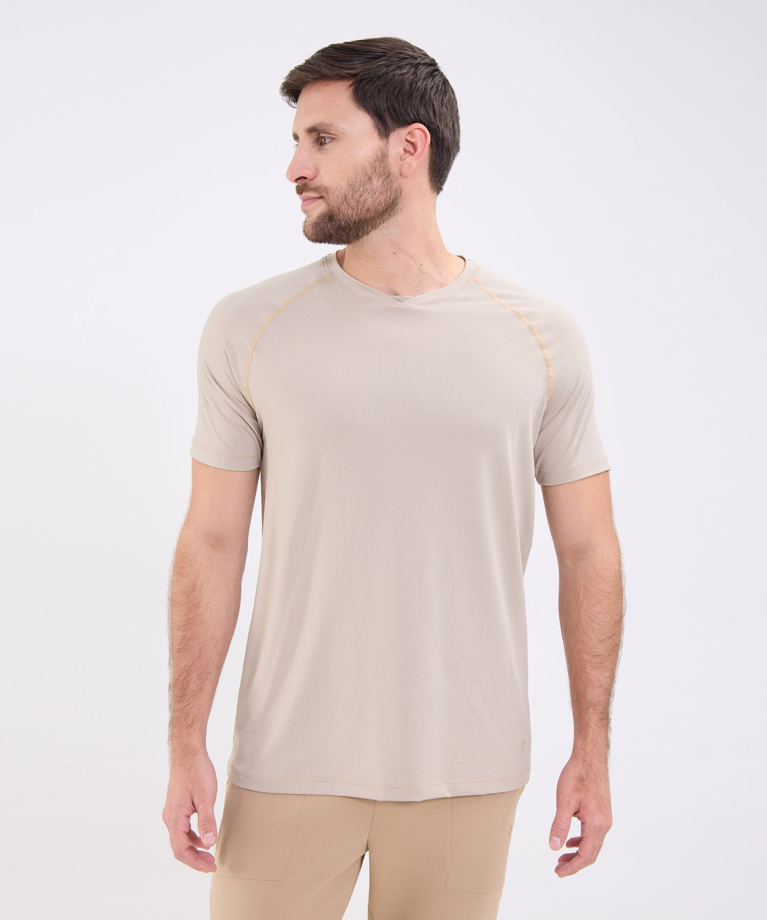 Camiseta Con Textura Para Hombre