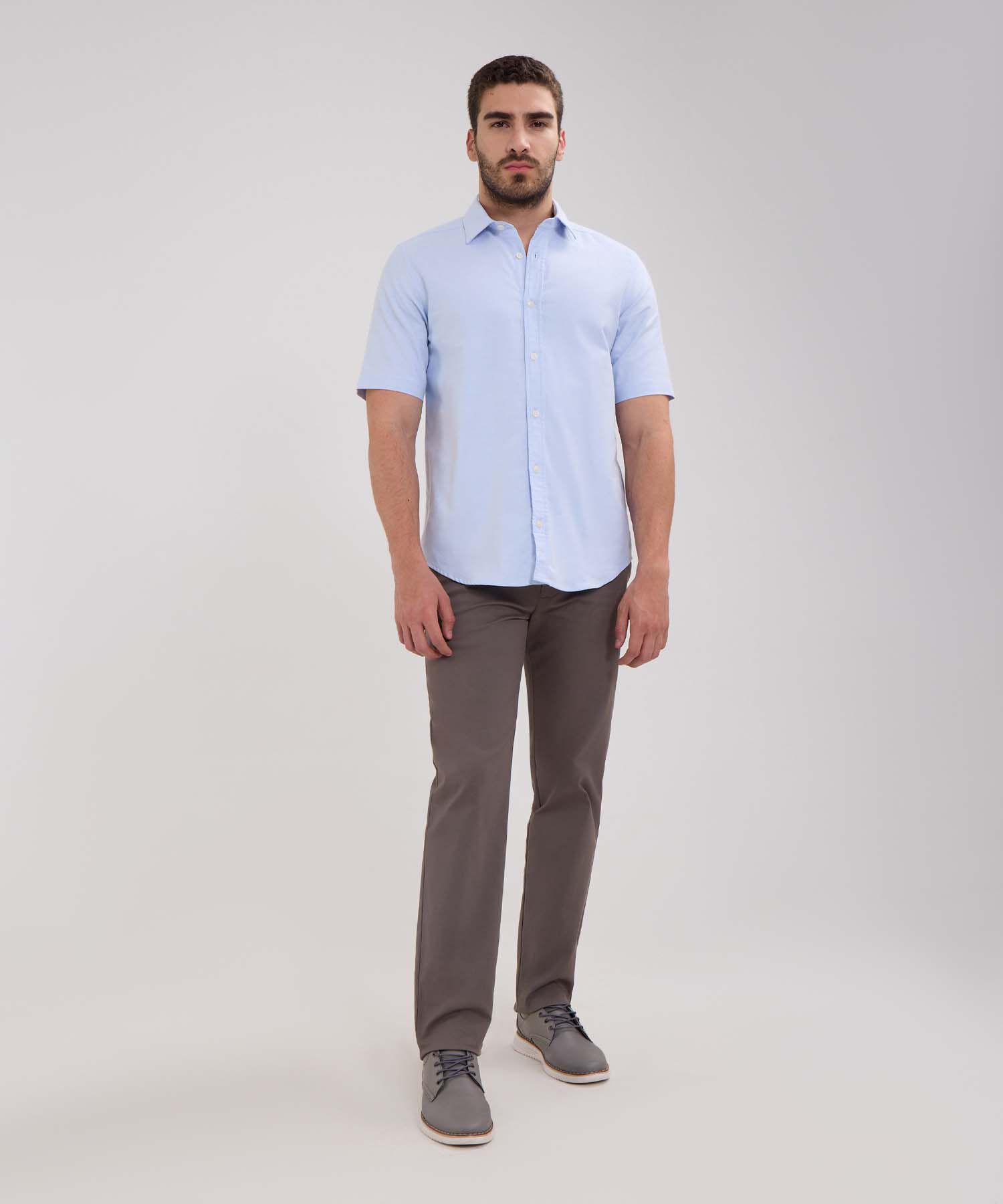 Camisa Manga Corta Oxford