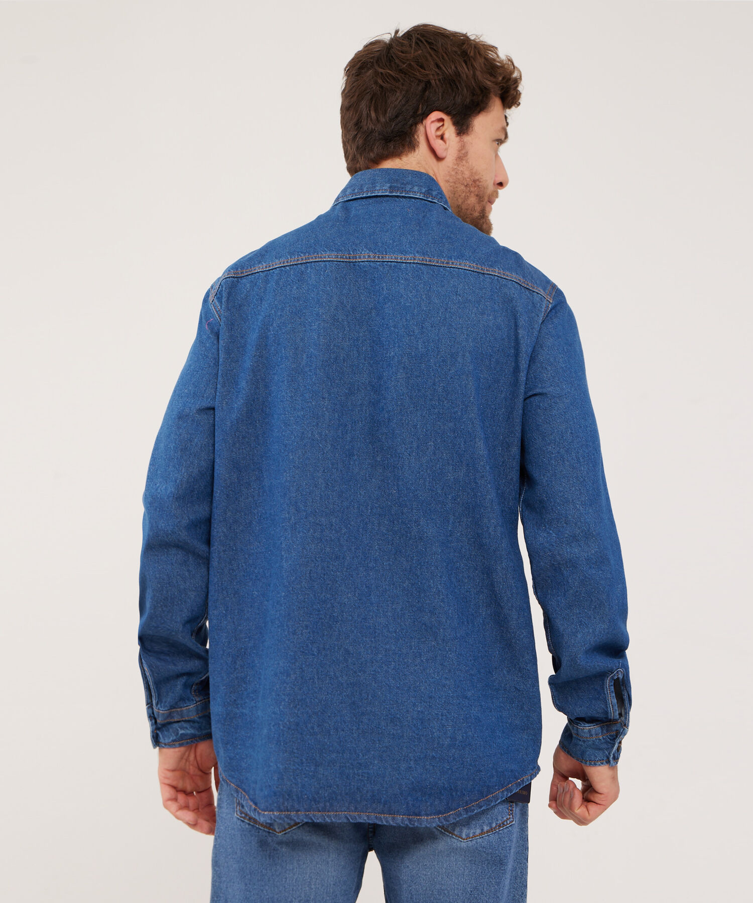Chaqueta Sobrecamisa Tono Medio