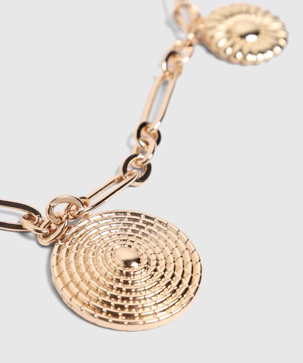 Collar De Eslabones Con Dijes Para Mujer