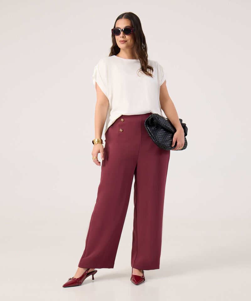 Pantalón Casual Con Botones