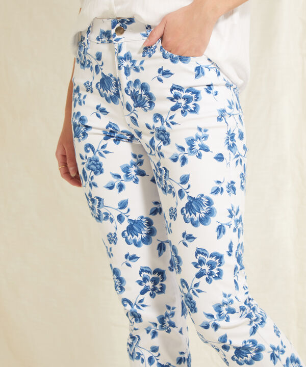 Pantalón Capri Cinco Bolsillos Estampado image number null