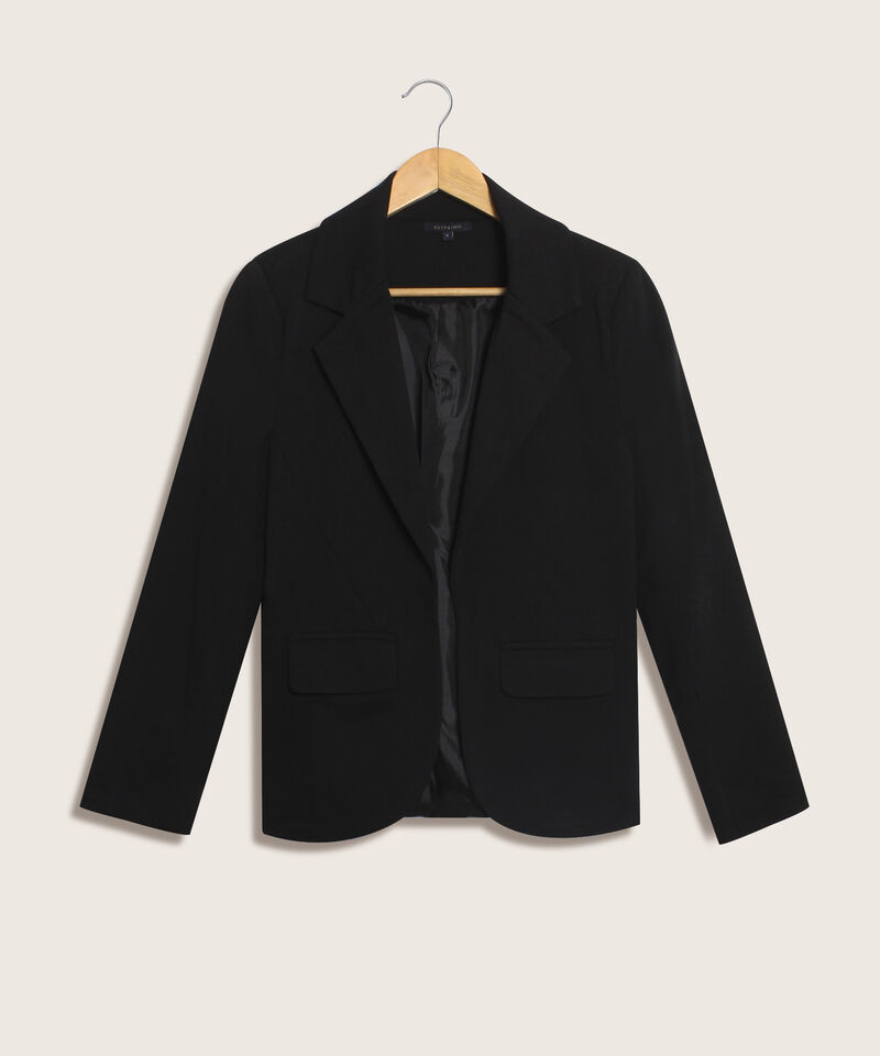 Blazer Cl&aacute;sico Con Bolsillos Para Mujer