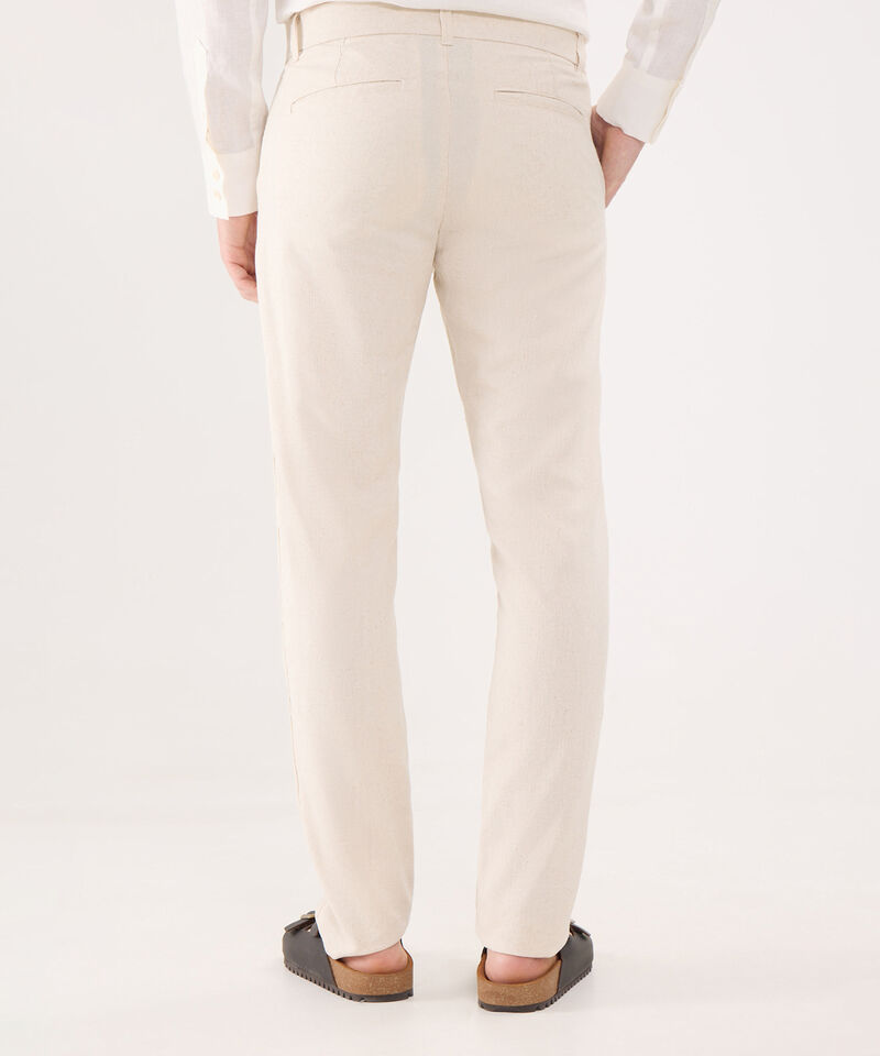 Pantalón Chino en Efecto Lino