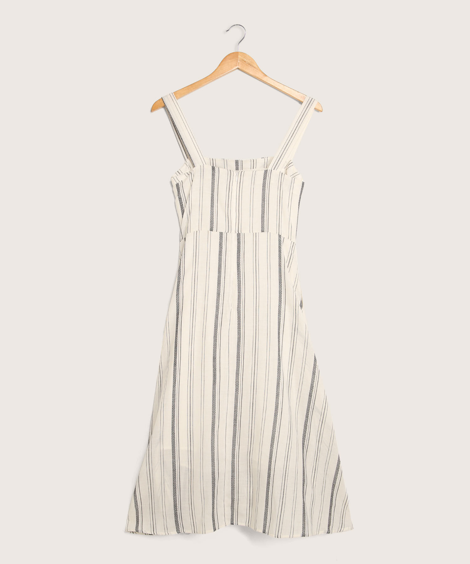 Vestido Preteñido De Tiras Midi