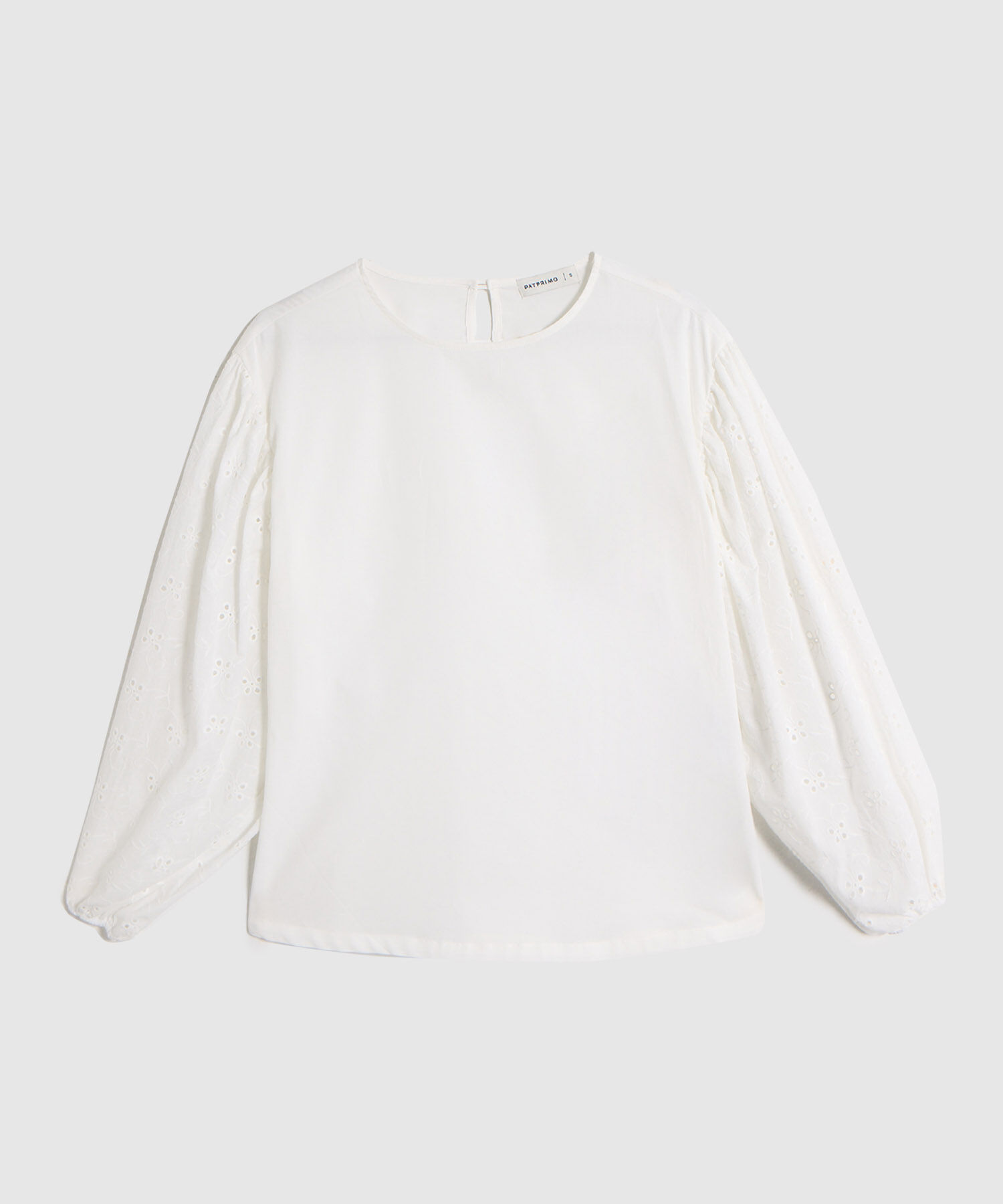 Blusa de Mangas Bordadas para Mujer