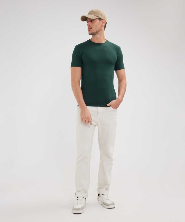 Camiseta Slim Cuello Redodno Manga Corta image number null