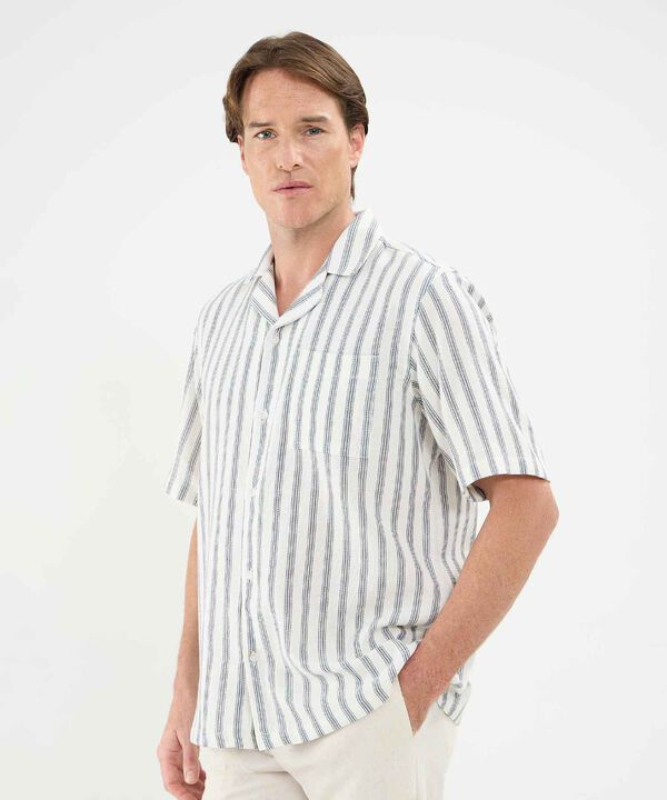 Camisa Resort Manga Corta Preteñida image number null