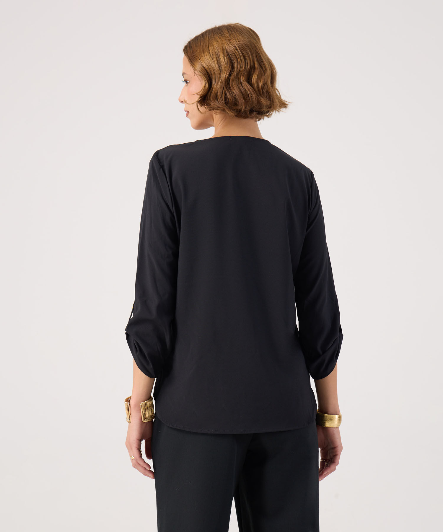 Blusa con Escote en V