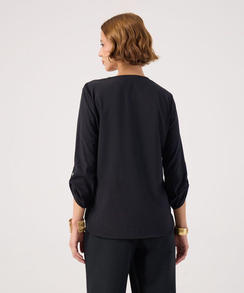 Blusa con Escote en V
