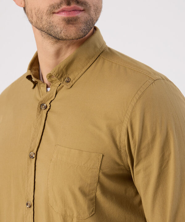 Camisa Manga Larga Con Bolsillo Para Hombre image number null