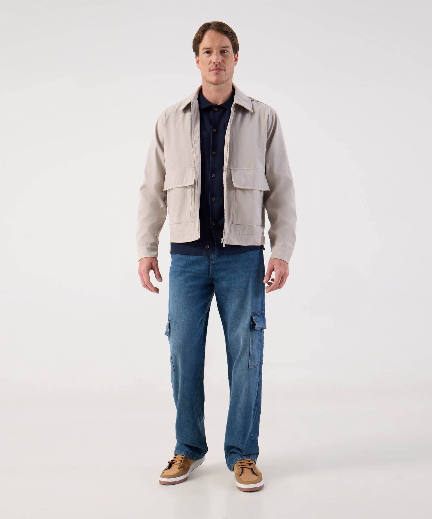 Chaqueta Ligera de Hombre Estilo Harrington