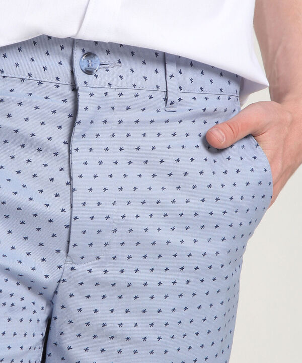 Bermuda Estampada Miniprint Azul image number null