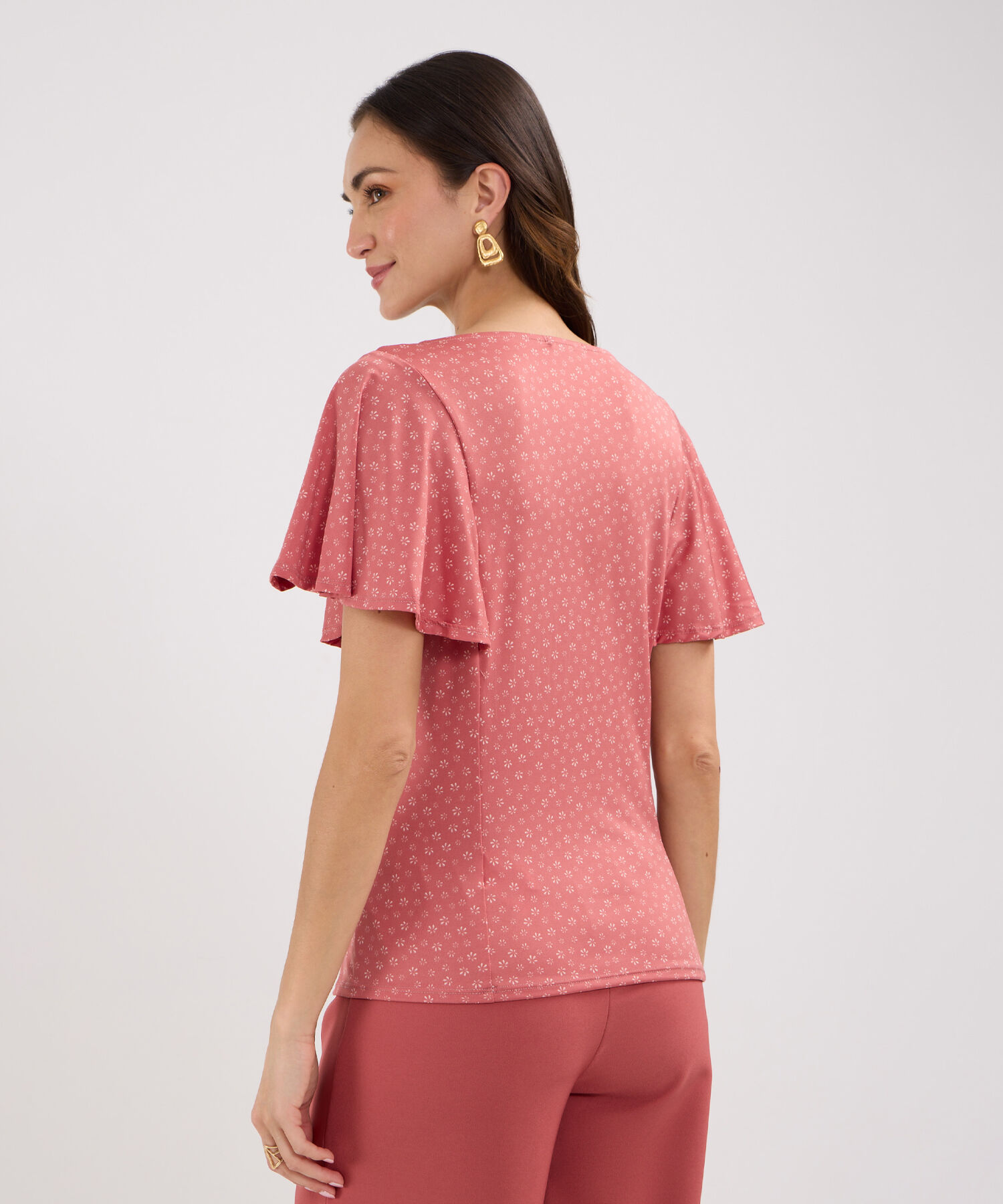 Camiseta Estampada Cuello Redondo
