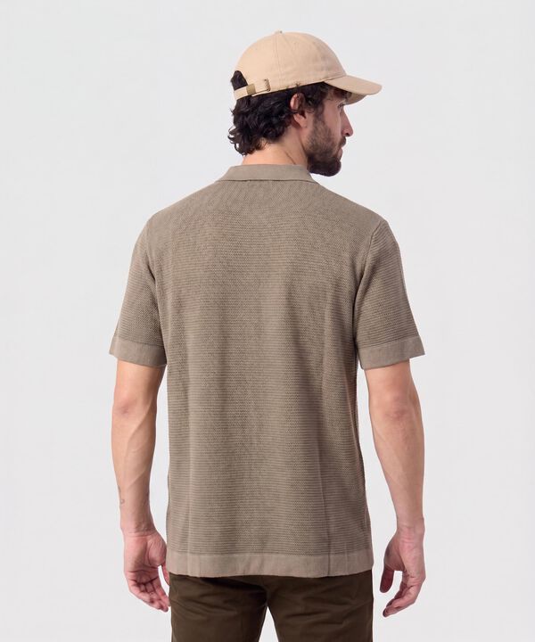 Polo Con Cierre De Botones Para Hombre