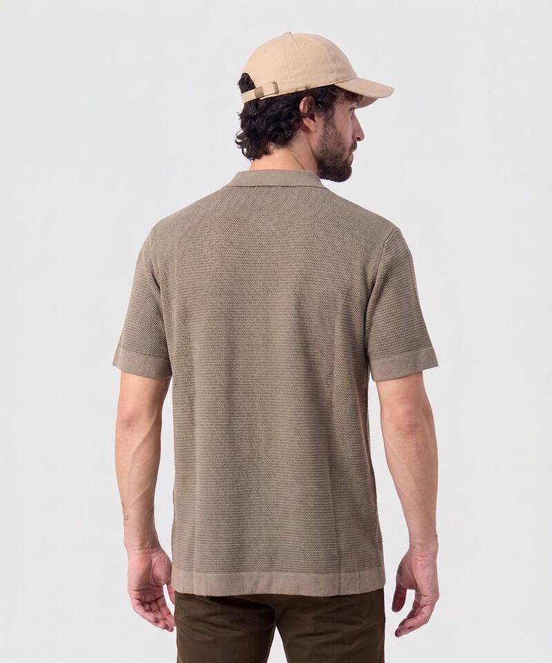 Polo Con Cierre De Botones Para Hombre