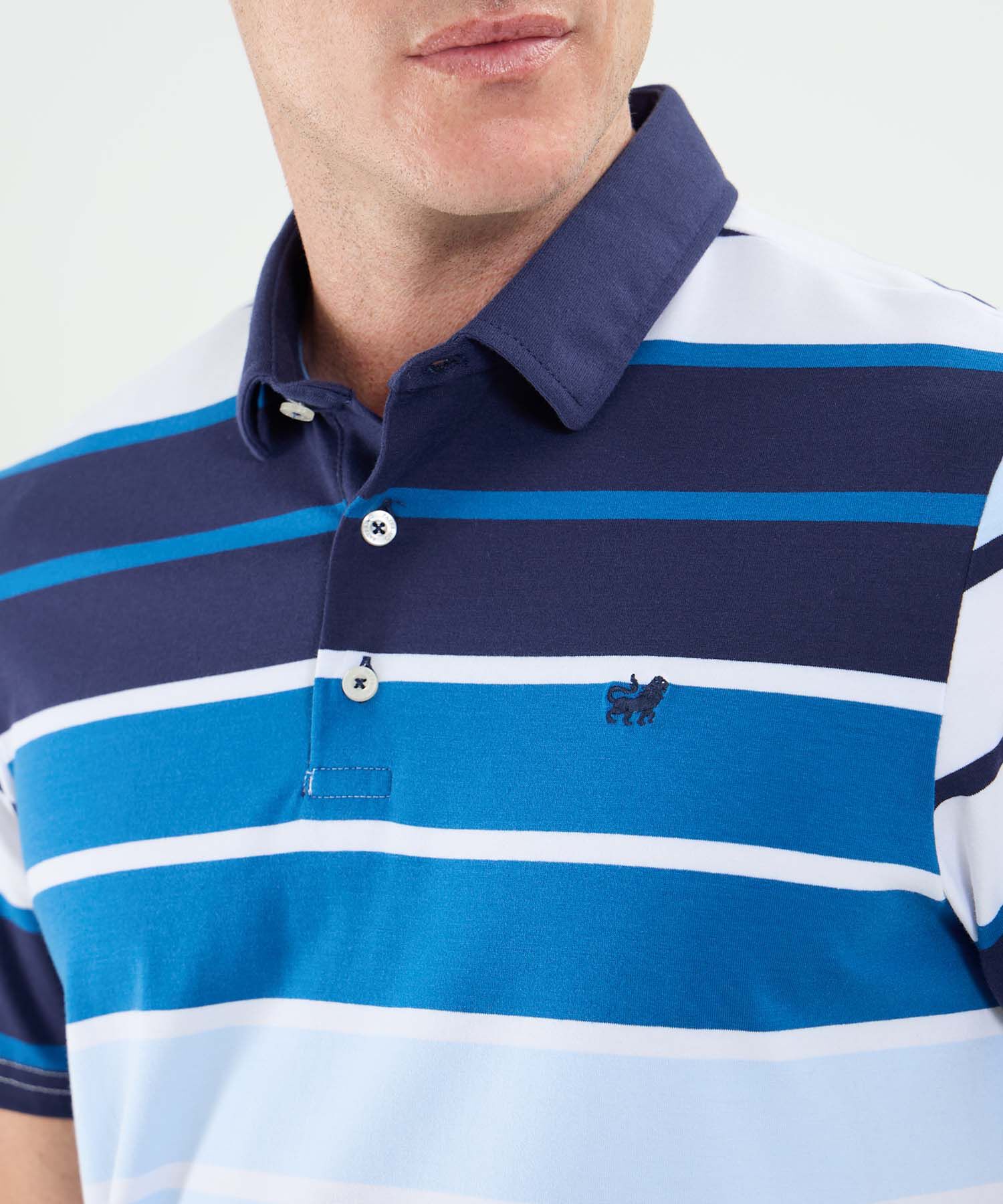 Polo Cuello Máquina Preteñida Sin Bolsillo Para Hombre