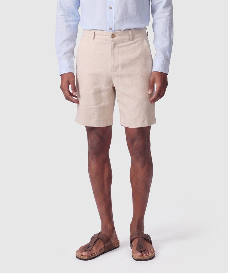 Bermuda Unicolor Para Hombre