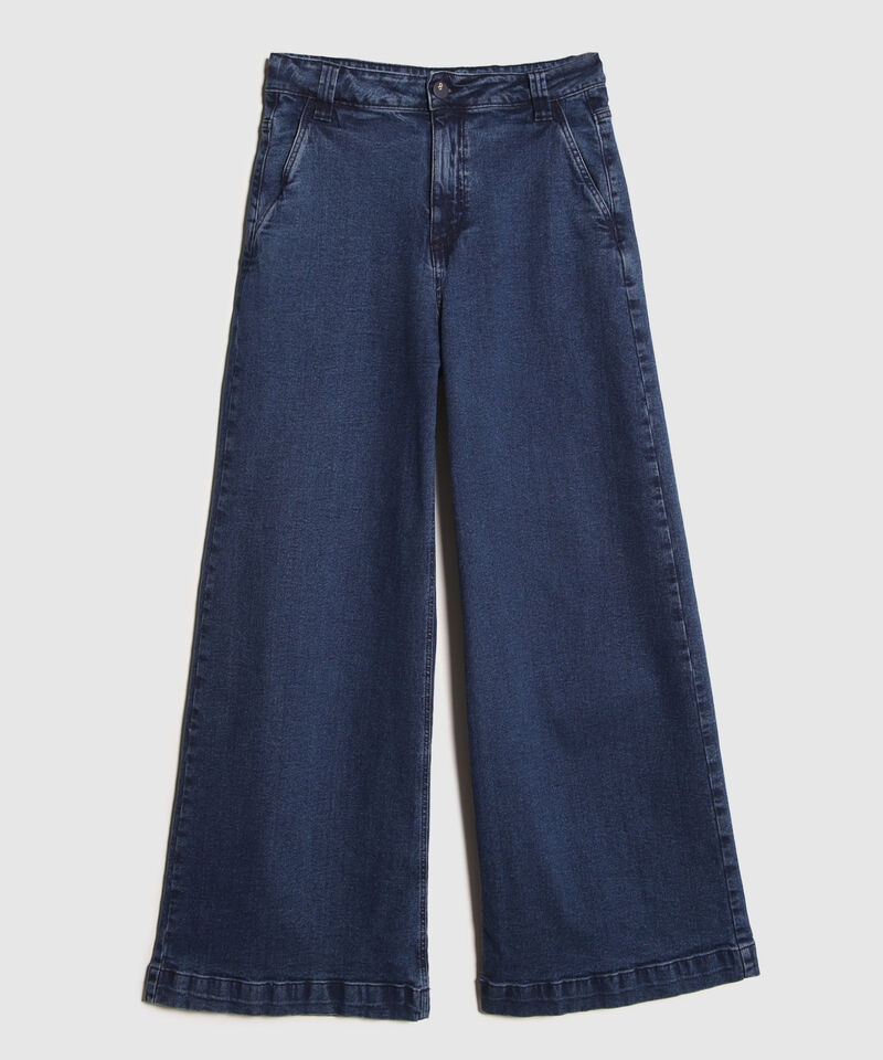 Jean Wide Leg Tono Oscuro.