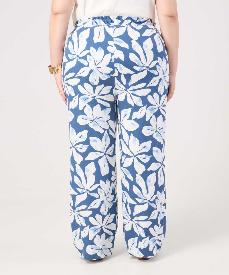 Pantal&oacute;n Holgado Estampado Mujer Curvy