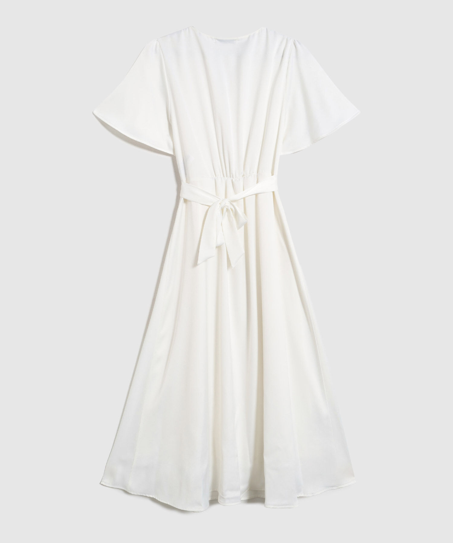 Vestido Largo Con Mangas Acampanadas Para Mujer