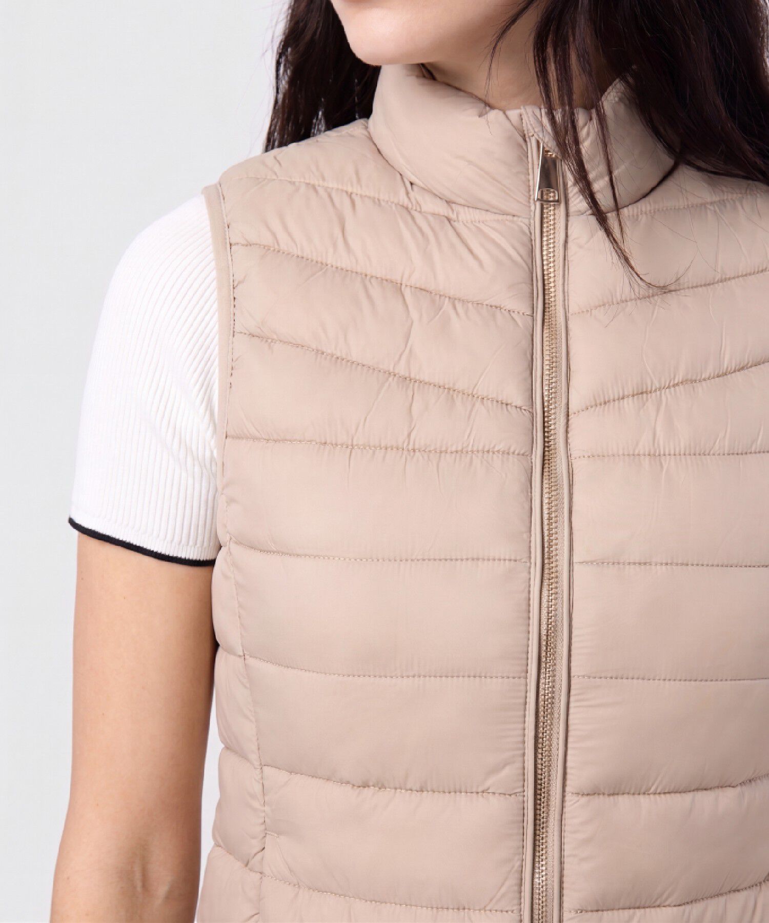Chaleco Acolchado con Cierre para Mujer