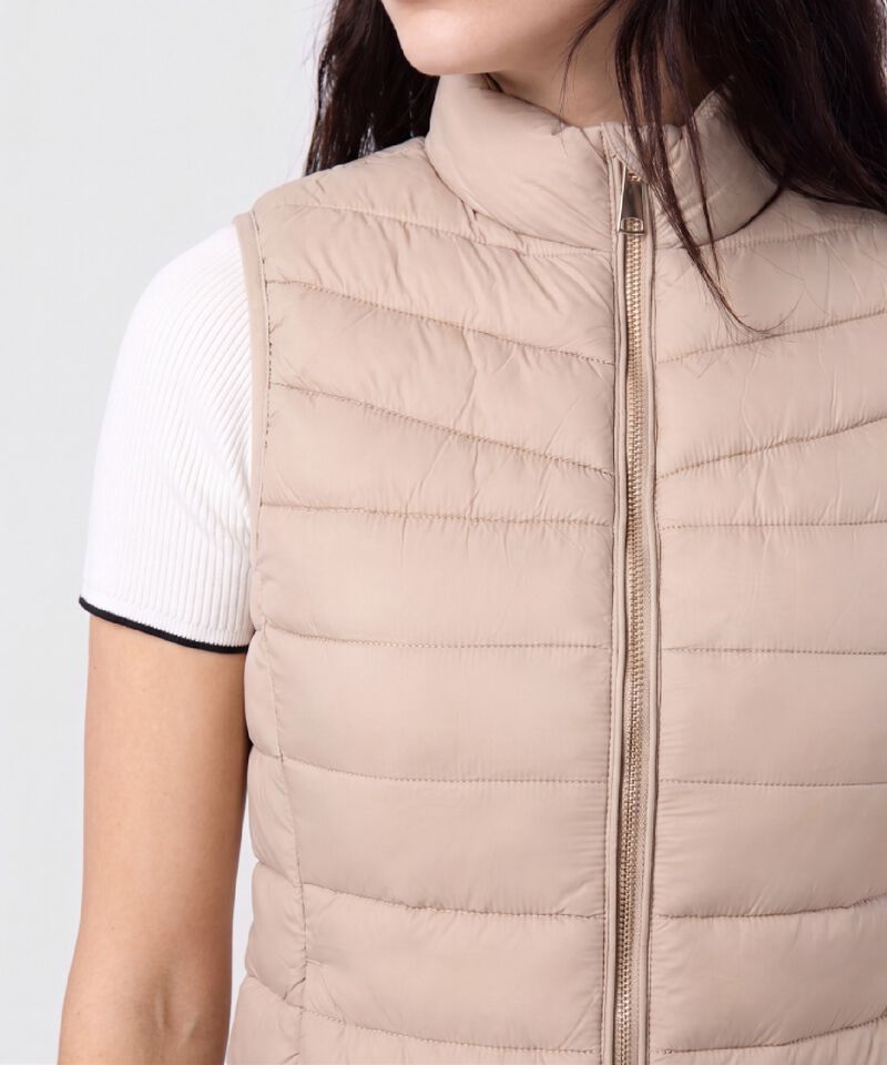 Chaleco Acolchado con Cierre para Mujer
