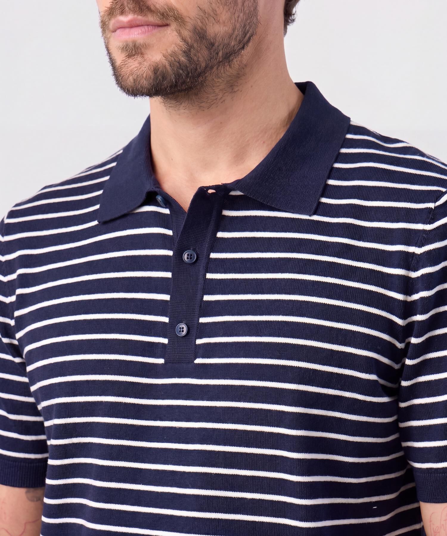 Polo Tejida Para Hombre