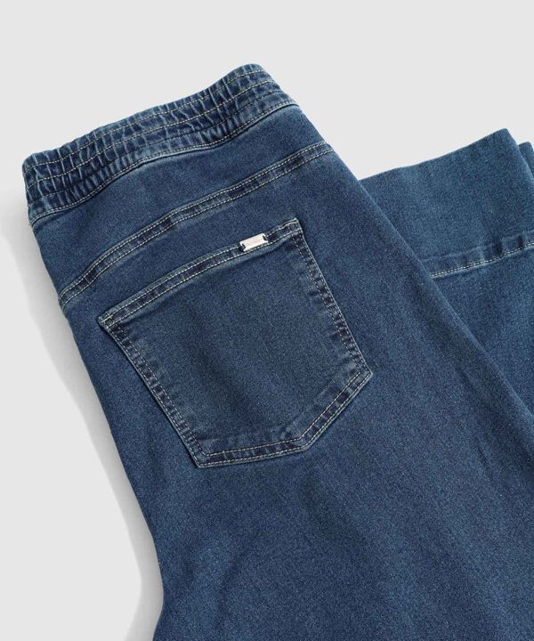 Jeans Straight Con Costuras Para Mujer Curvy