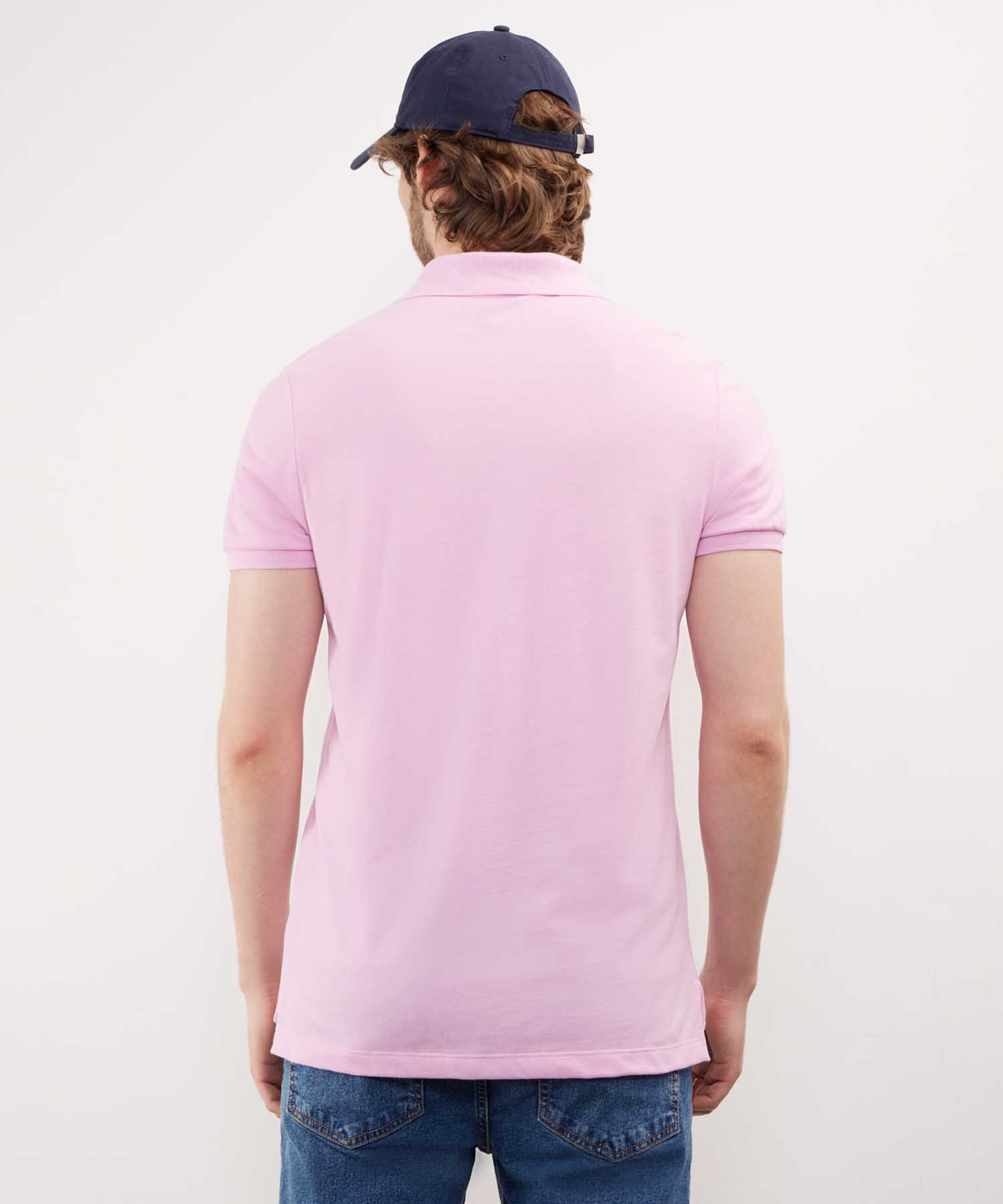 Polo Tejido Unicolor Cuello Y Puños Tejidos,Sin Bolsillo Con Hiladillo.