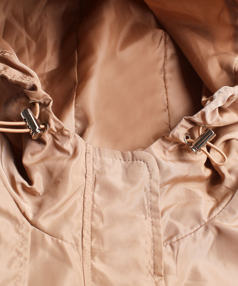 Chaqueta Impermeable Con Capucha Para Mujer Curvy