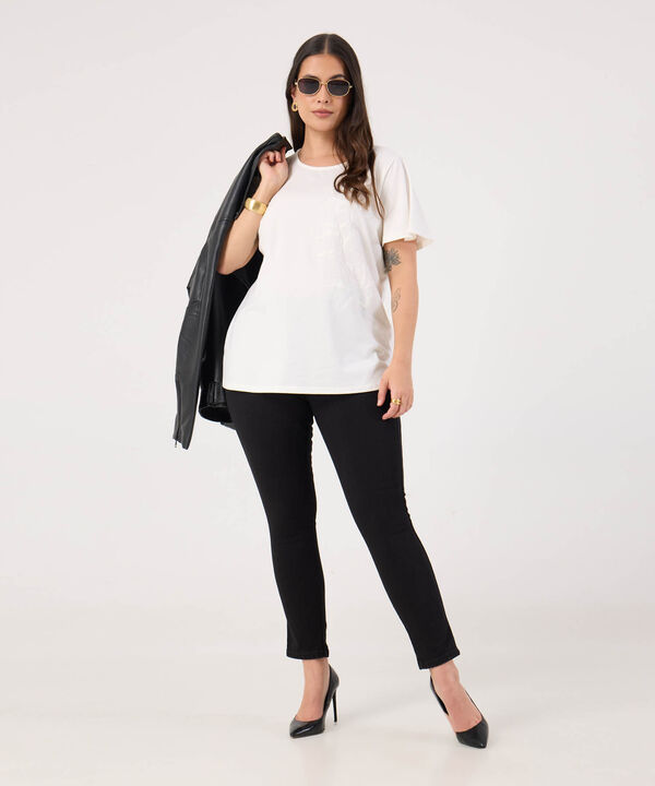 Camiseta Screen En Contraste Para Mujer image number null