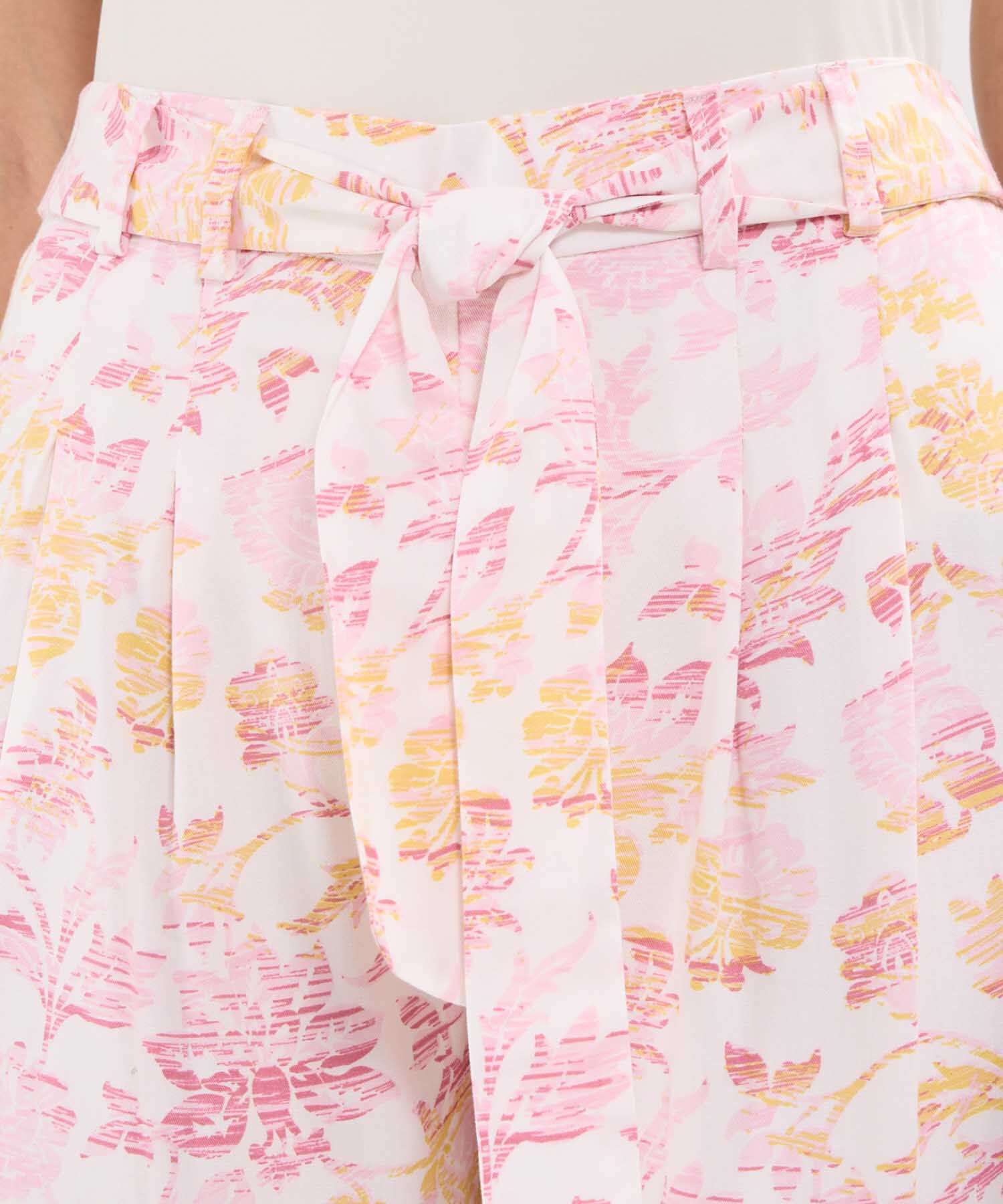 Pantalón Casual Estampado Botánico