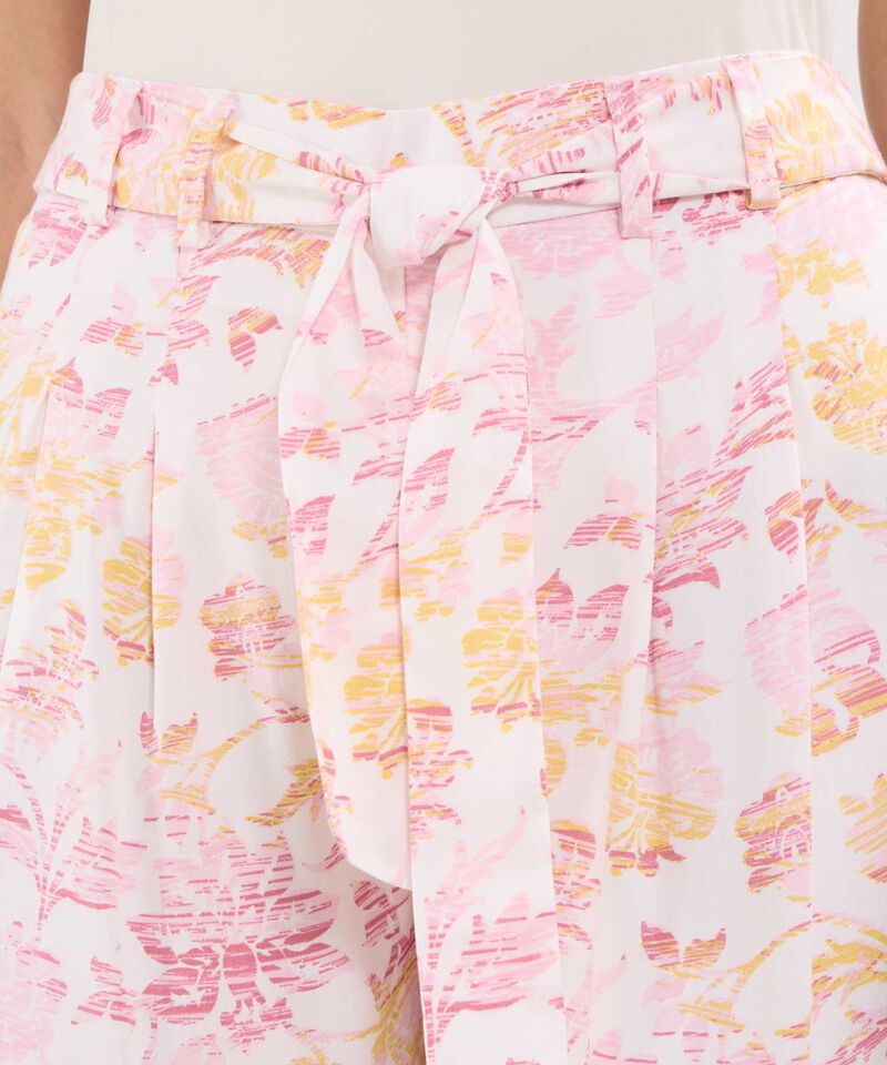 Pantalón Casual Estampado Botánico
