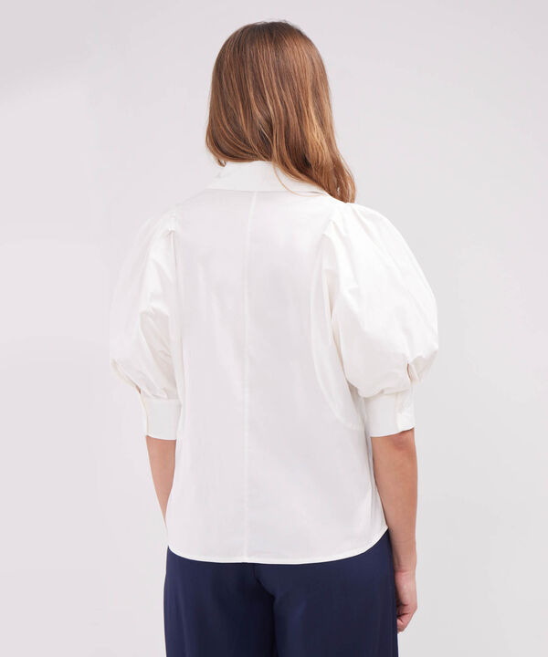 Camisa Unicolor Manga Corta Bombacha Al Codo