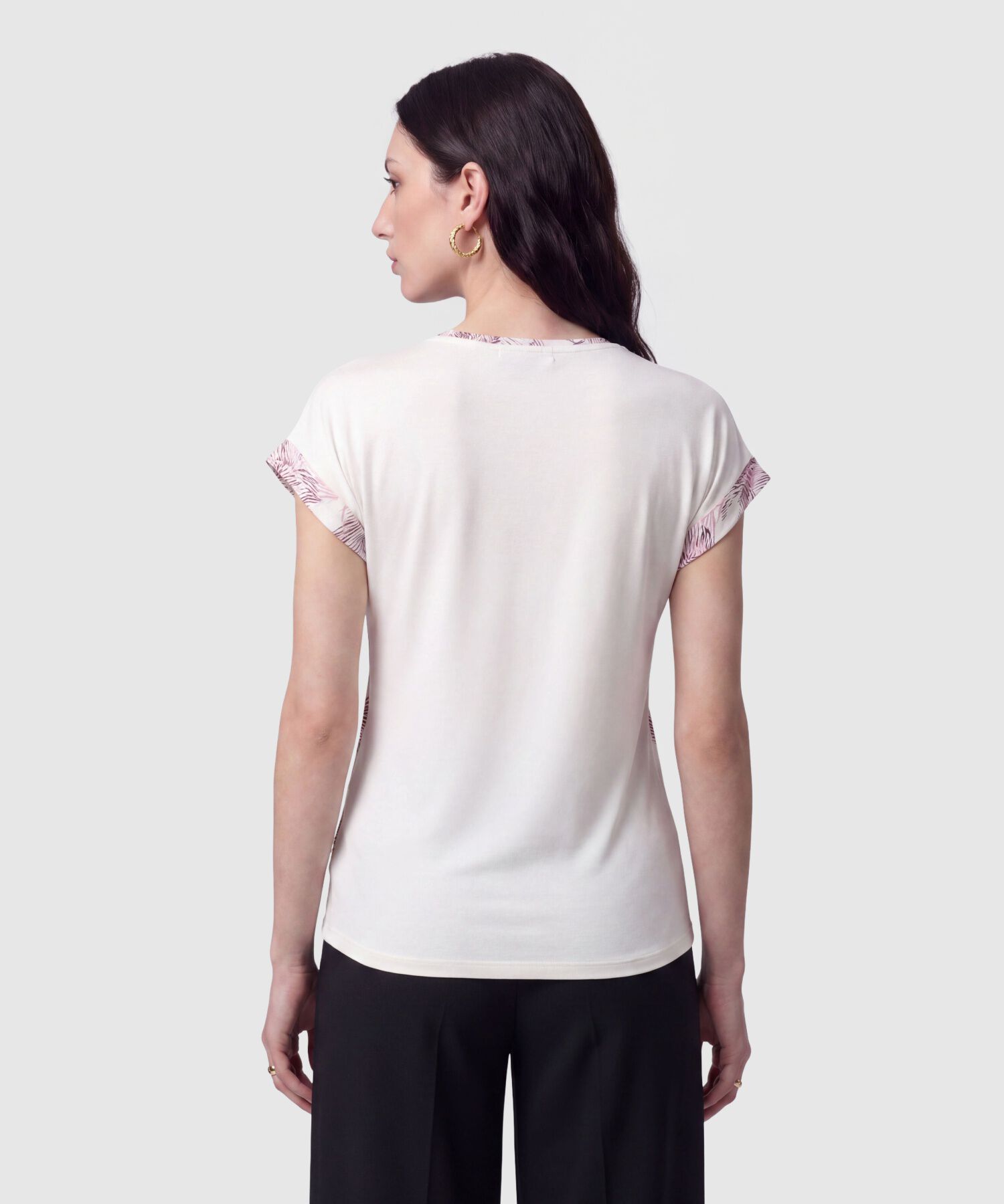 Camiseta Manga Rodada Mujer