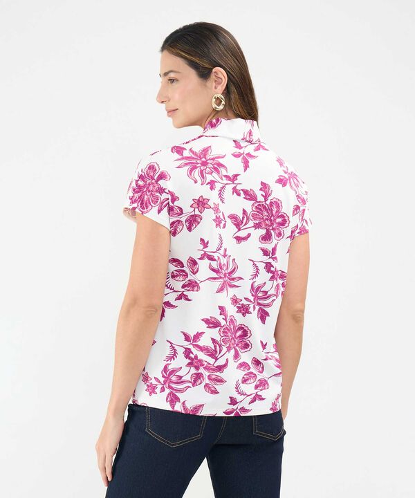 Camiseta Estampada Cuello en V