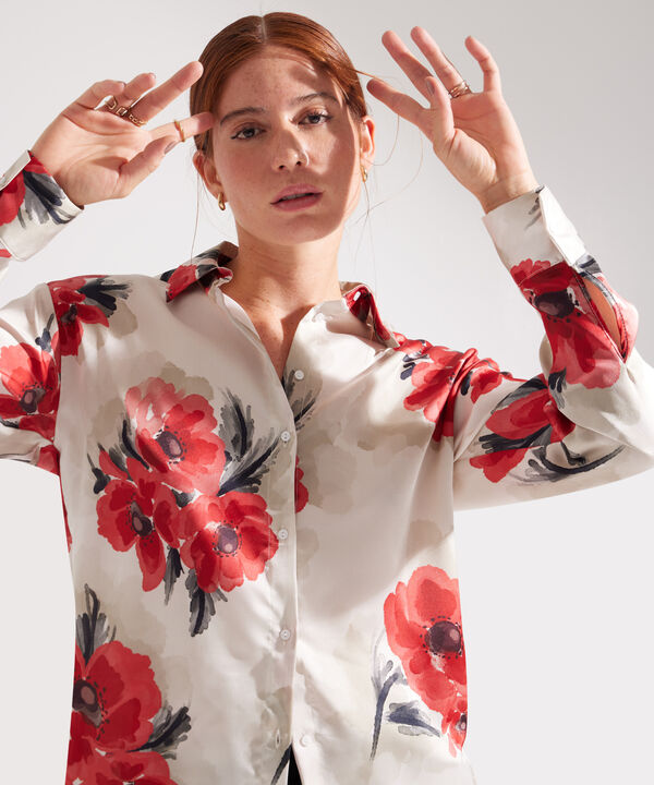 Camisa Estampada  Manga Larga