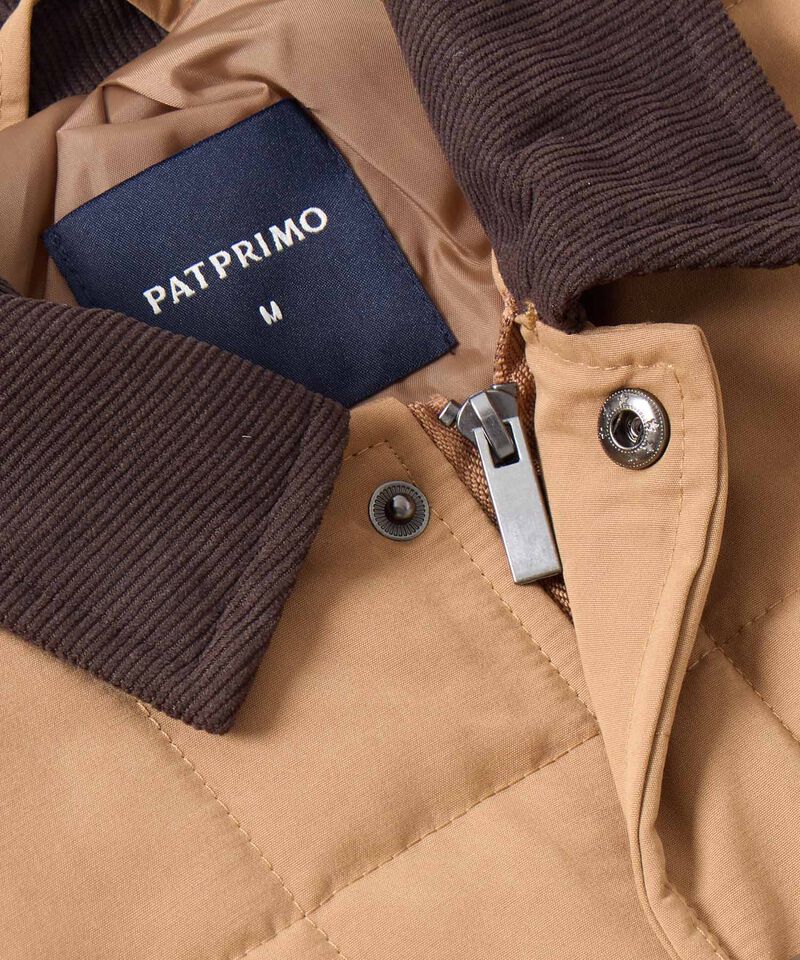Chaqueta Acolchada con Pana Para Hombre