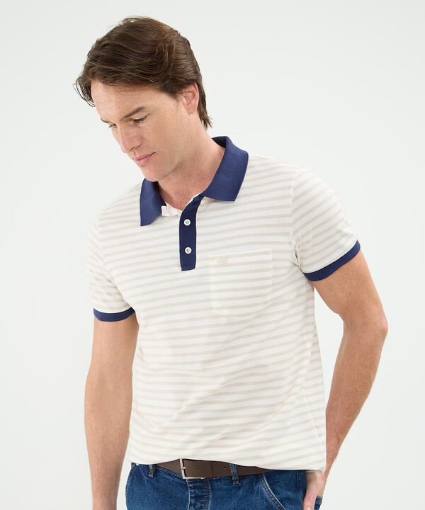 Polo Cuello Tejido Manga Corta Preteñido image number null