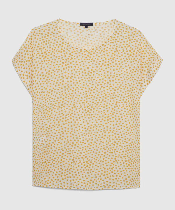 Blusa Manga Corta Estampada