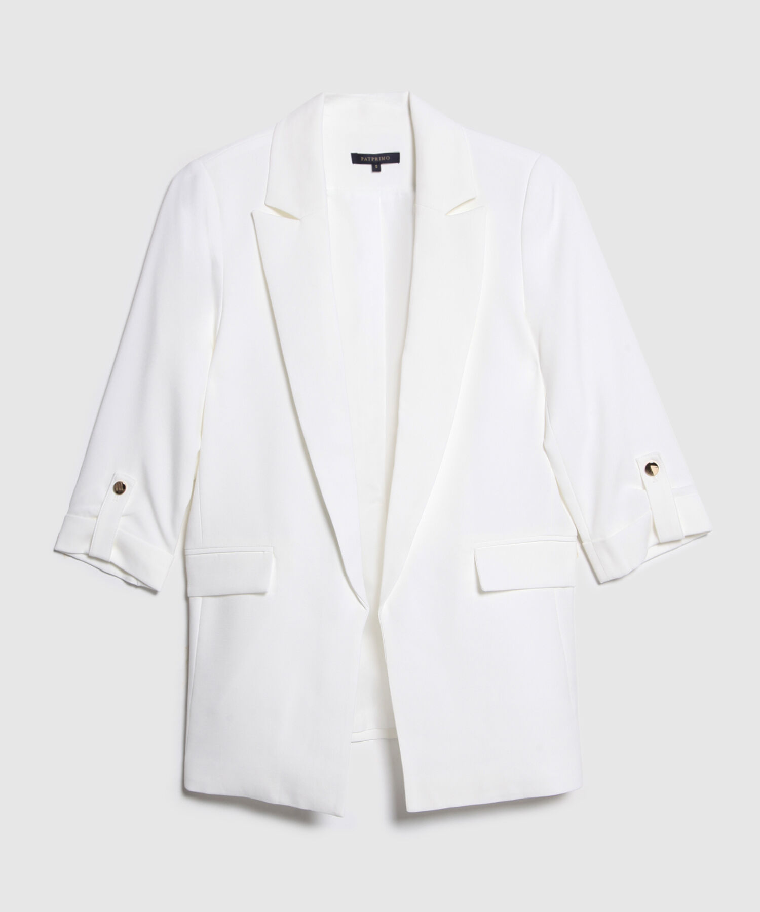 Blazer Unicolor Con Charretera
