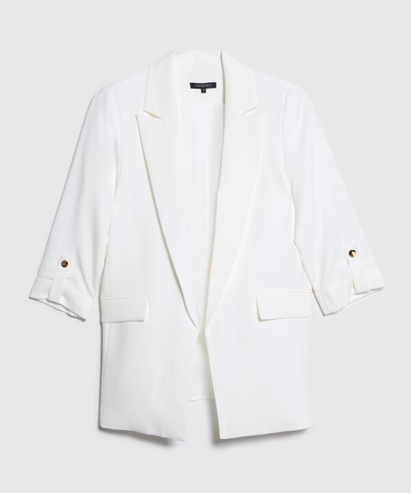 Blazer Unicolor Con Charretera