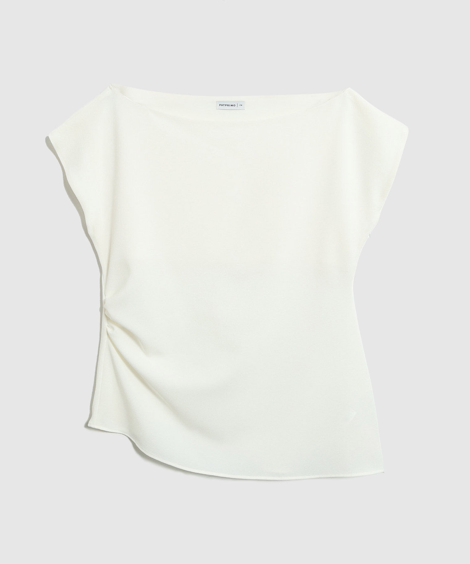 Blusa Unicolor Con Detalle Para Mujer Curvy
