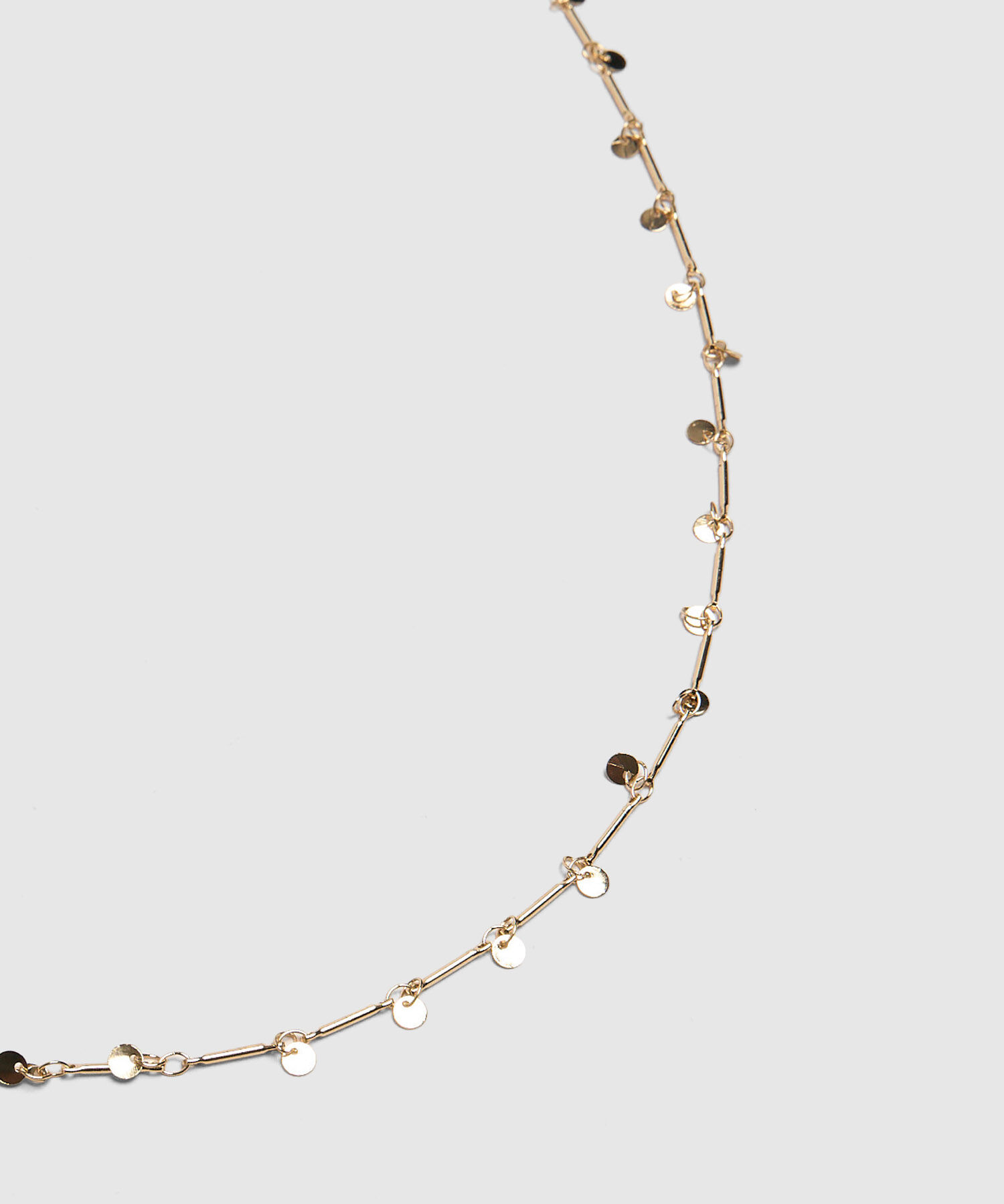 Collar Delgado Con Dijes Mujer
