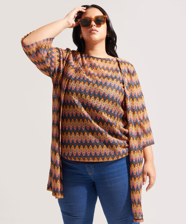 Saco Tipo Missoni Abierto image number null