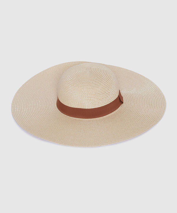 Sombrero Tipo Pamela con Cinta image number null