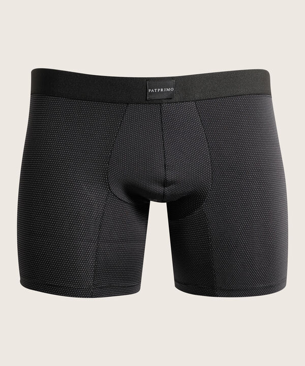 Boxer Pack X5 Medio Microfibra Unicolor Con Textura