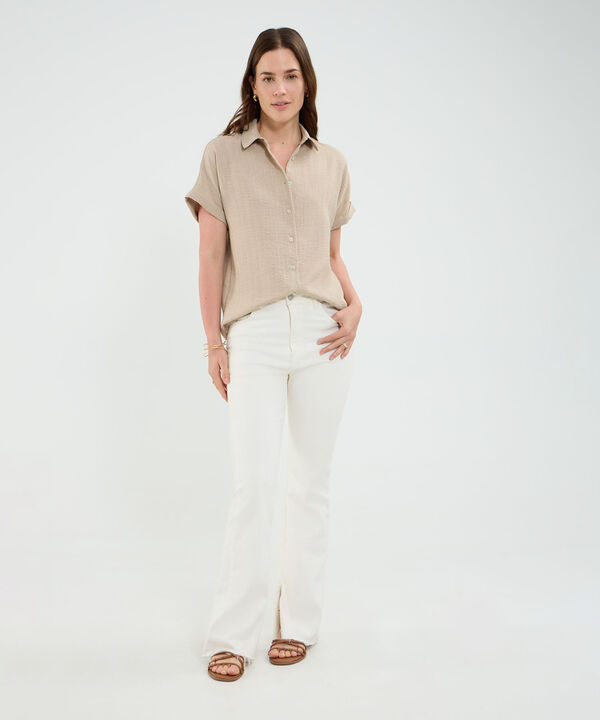 Camisa manga corta para mujer image number null